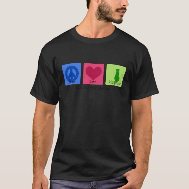 Camiseta Amor Ridgeback da paz (Frente)