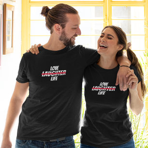 Camiseta Amor Risos Vida - Tudo com minha esposa
