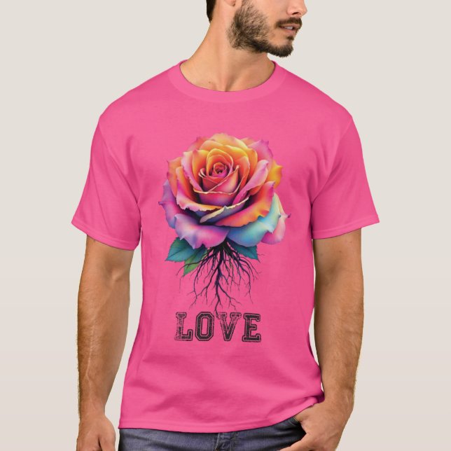Camiseta Amor Rosa (Frente)