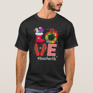 Camiseta Amor Sacudir da vida de professor Inundam Meias Do