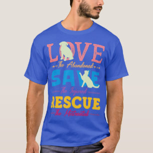 Camiseta Amor Salvamento Cão Cão Cachorro Proteção