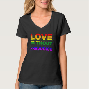 Camiseta Amor Sem Prejuízo Lgbt Sinalizador Orgulho gay Mês