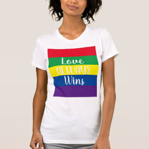 Camiseta Amor Sempre ganha arco-íris
