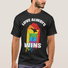 Camiseta Amor sempre ganha Gay LGBT