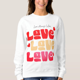 Camiseta Amor Sempre ganha Typo