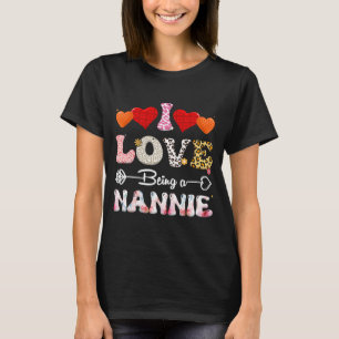 Camiseta Amor Ser Um Nannie Leopard & Búfalo Diversão M