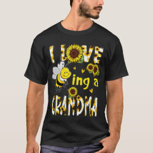 Camiseta Amor ser uma vovó Dia de as mães de girassol TSh