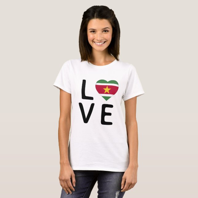 Camiseta Amor - Sinalizador Suriname (Frente Completa)
