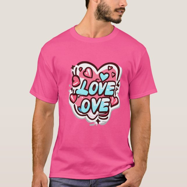 Camiseta amor sobre amigo do design (Frente)