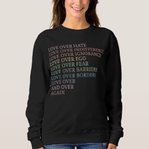 Camiseta Amor Sobre Ódio - Indiferença - Ignorância - Ego..