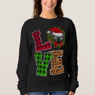 Camiseta Amor Sphynx Cat Santa Hat Leopard Engraçado Natal