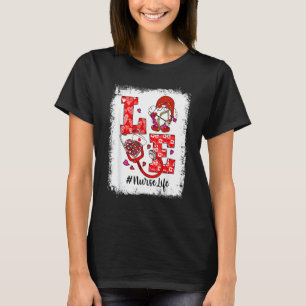 Camiseta Amor Stetoscope Enfermeiro cardíaco Enfermeiro Val