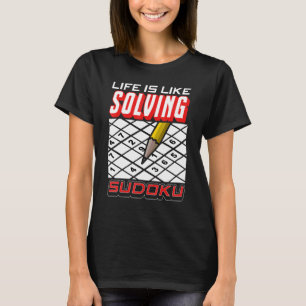 Camiseta Amor Sudoku A Vida É Como Resolver Sudoku 1