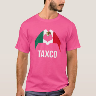 Camiseta Amor Taxco México Férias México Bandeira 2