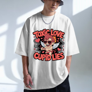 Camiseta Amor Tóxico - Camisa-T De Blenda + Canvas