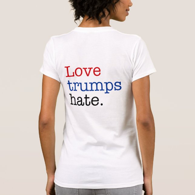 Camiseta Amor Trumps Ódio (Verso)