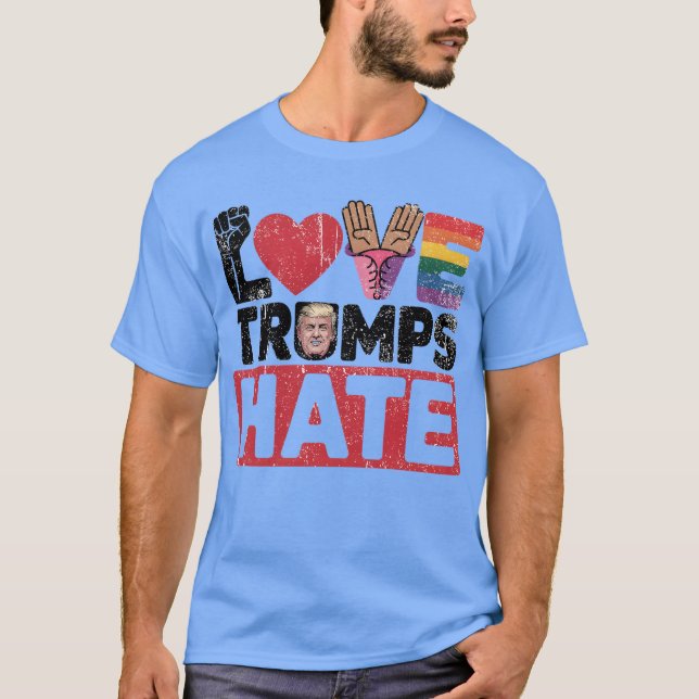 CAMISETA AMOR TRUMPS ODIO (Frente)