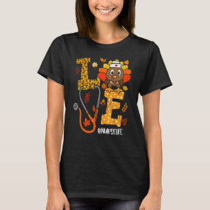 Camiseta Amor Turquia Stethoscope Enfermeira Vida Ação de G
