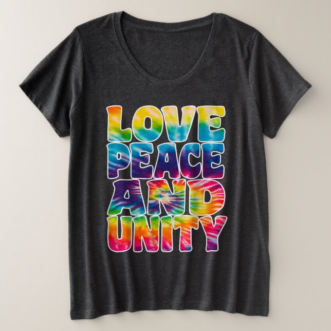 CAMISETA AMOR UNIDADE DA PAZ. (Frente do Design)