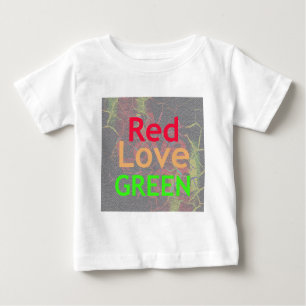 CAMISETA AMOR VERDE OURO VERMELHO