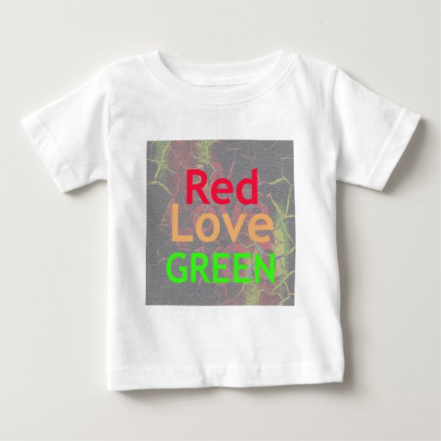 CAMISETA AMOR VERDE OURO VERMELHO (Frente)