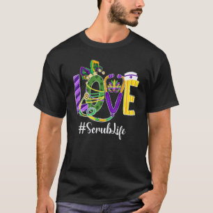 Camiseta Amor Vida de Enfermeira Leopardo Festival de Mardi