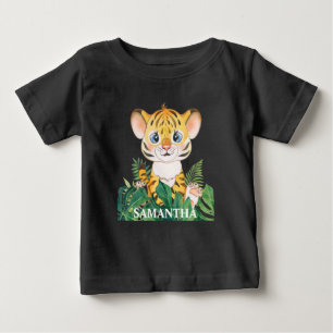 Camiseta amor Vida Selvagem Tigre Bebê