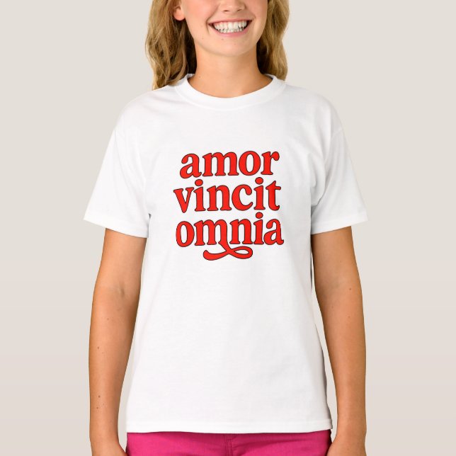 Camiseta Amor vincit omnia (Frente)