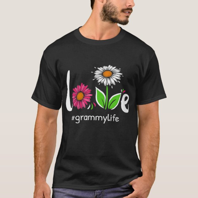 Camiseta Amor Vovó Floral Vovó Custa Vovó C (Frente)