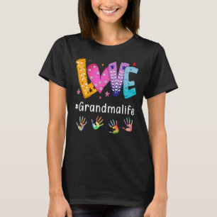 Camiseta Amor Vovó Vida Mãe A Vida Mão Dia de as mães Feliz