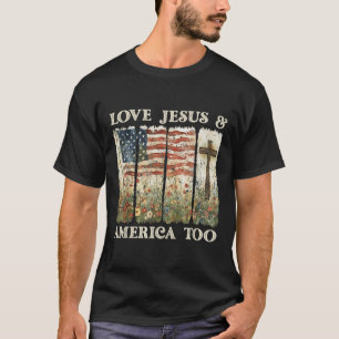 Camiseta Amores E Jesus América Também 4 De Julho Flor Silv