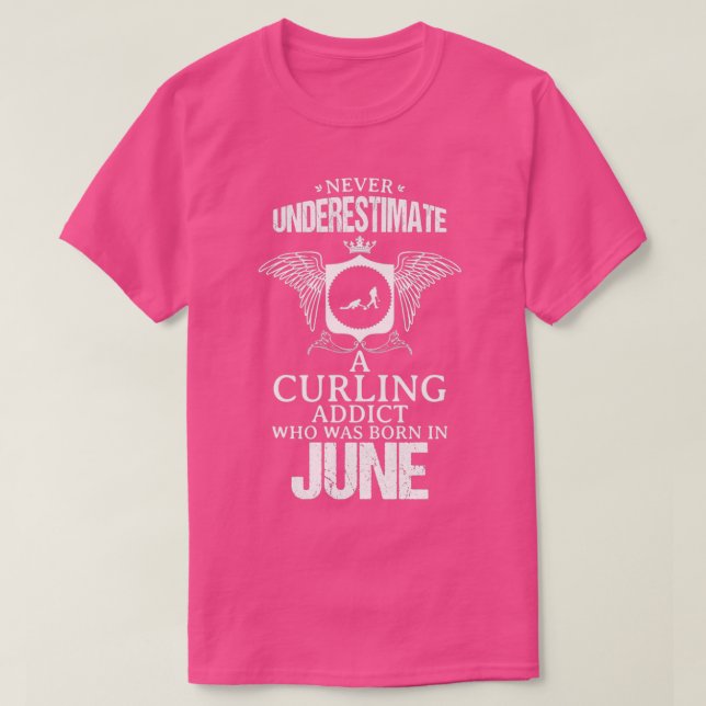 Camiseta Amortecendo Design Engraçado Junho Para Presente (Frente do Design)