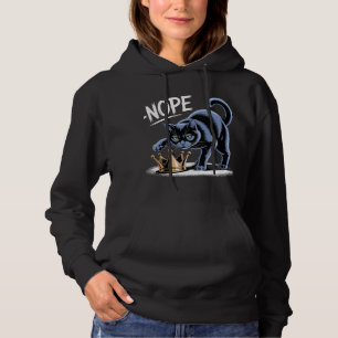 Camiseta Amostras de Gato Preto Cortadas com a Cotação "NOP