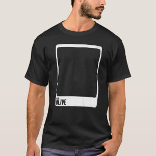 Camiseta Amostras De Tinta De Cor De Azeitona Grupo De Figu
