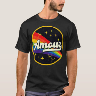 Camiseta Amour Rainbow In Space Vintage Style