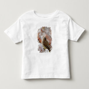 Camiseta Ampelinha adulta sobre pilriteiro com neve,