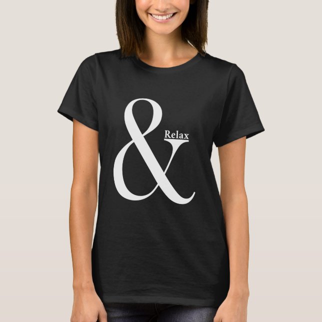 Camiseta Ampersand e relaxe (Frente)