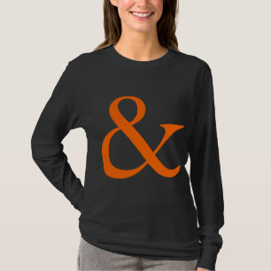 Camiseta Ampersand - laranja