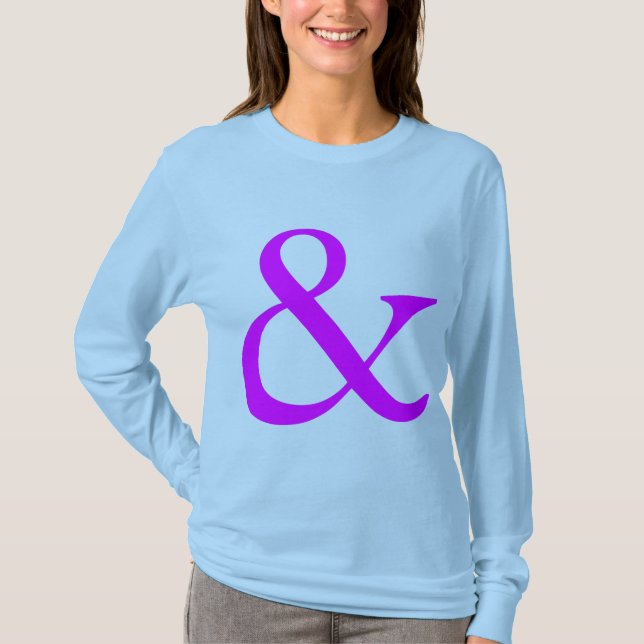 Camiseta Ampersand - Magenta (Frente)