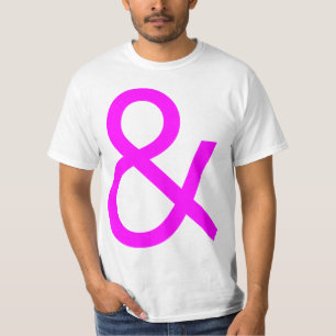 Camiseta Ampersand - Magenta on Light
