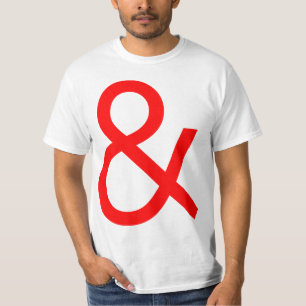 Camiseta Ampersand - Red on Light