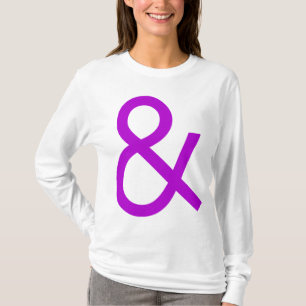 Camiseta Ampersand - roxo na luz