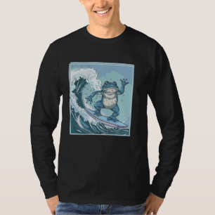 Camiseta Amphiban Surfer Japonês Wave Art Surfing Sapo 3