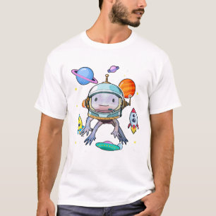Camiseta Amphibia de Peixe Andando Mexicano, Custa Axolotl