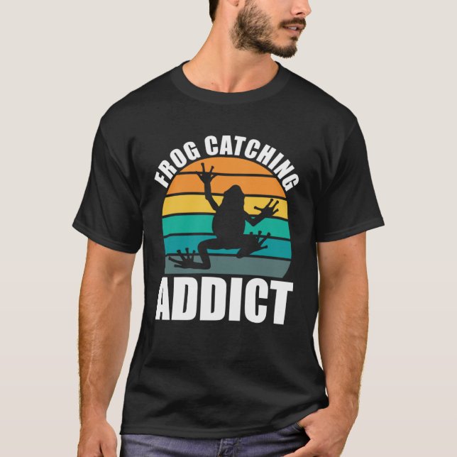 Camiseta Amphibian Frog Catching Addict Frog Hunting (Frente)