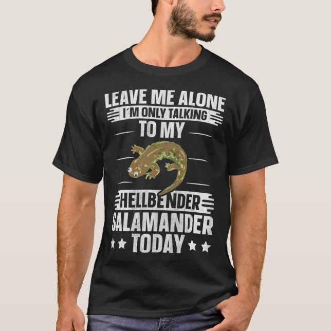 Camiseta Amphibian Herpetologist Only Talk To Hellbender Sa (Frente)