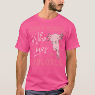 Camiseta Amphibian Salamandder Exótico Apenas Uma Menina Qu