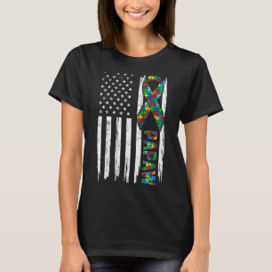 Camiseta Ampliação da Família Papaw, Autismo de Bandeira Am
