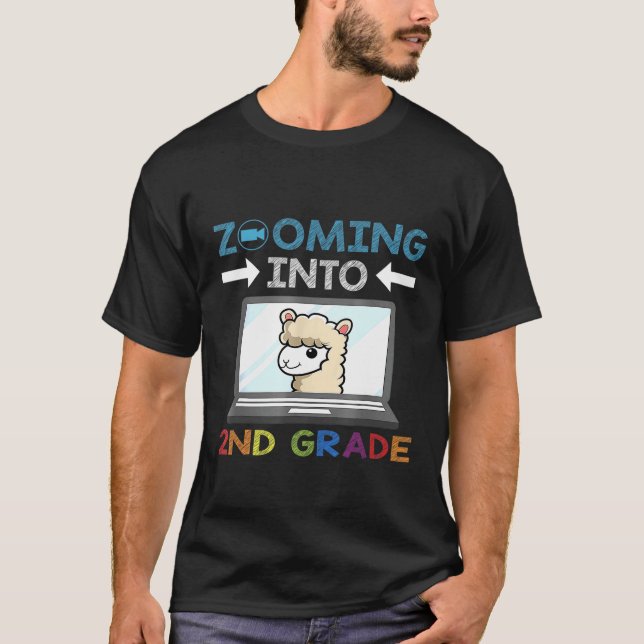 Camiseta Ampliando-se em segundo de volta virtual para a es (Frente)