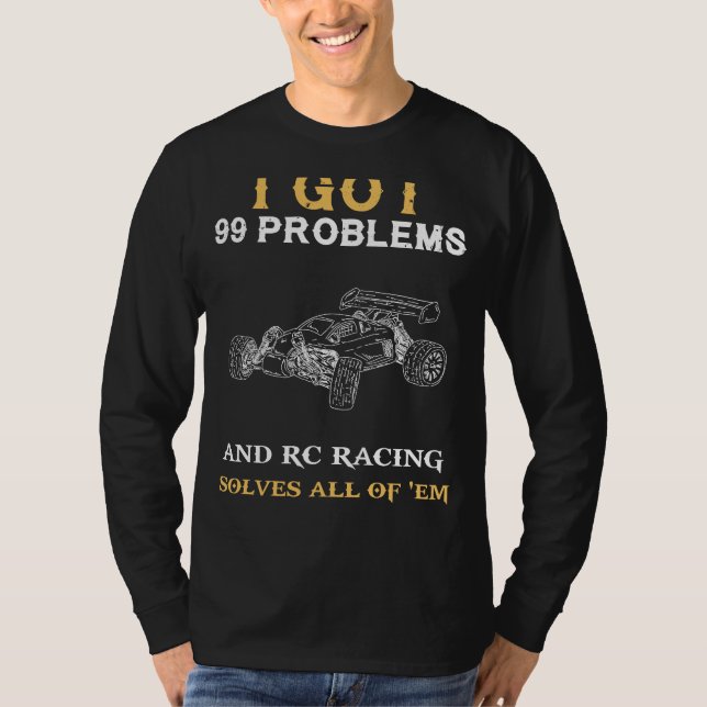 Camiseta Ampliar as preocupações passadas com 99 problemas  (Frente)